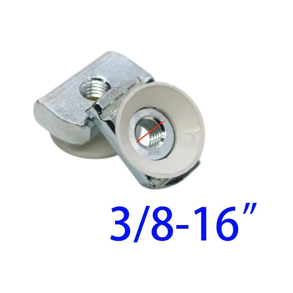 Unbranded 3/8 in-16 Cone Twirl Nuts for Strut Channel, Zinc Electroplated Steel Channel Nuts for Unistrut, 10 Pack (2)