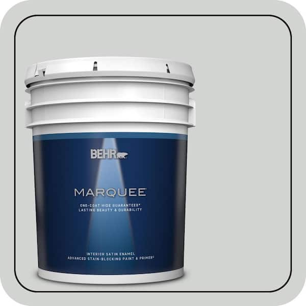 BEHR MARQUEE 5 gal. #PPU26-11 Platinum Satin Enamel Interior Paint & Primer (2)