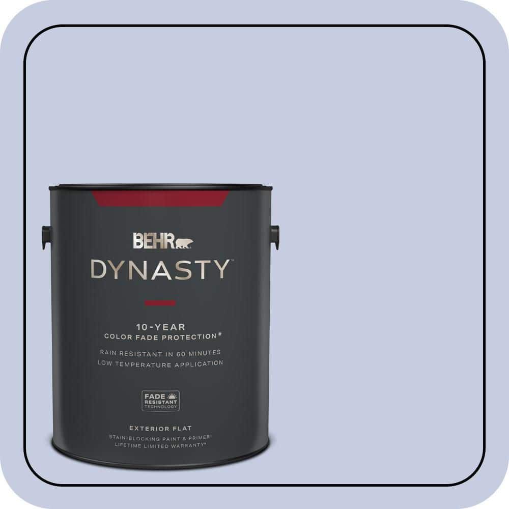 BEHR DYNASTY 1 gal. #620C-2 Lilac Bisque Flat Exterior Stain-Blocking Paint & Primer