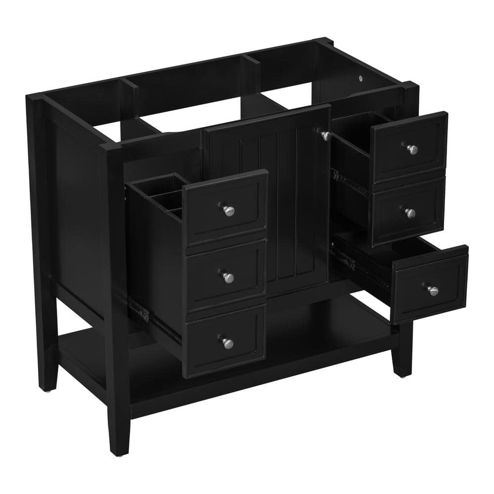 Lycvki W 18 in. D 32.9 in. H Bath Vanity Cabinet without Top One Cabinet and three Drawers (3)