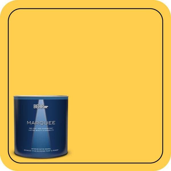 BEHR PREMIUM PLUS #340B-6 Pineapple Soda Enamel & Primer Color Sample (2)