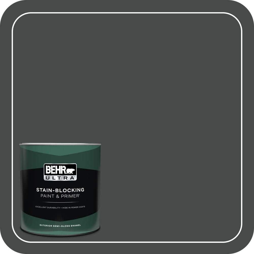 BEHR ULTRA 1 qt. #N450-7 Astronomical Semi-Gloss Enamel Exterior Paint & Primer