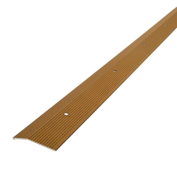 M-D Building Products 2"X 72" ANTIQUE BRASS ALUMINUM CARPET TRIM W/SCREW NAILS