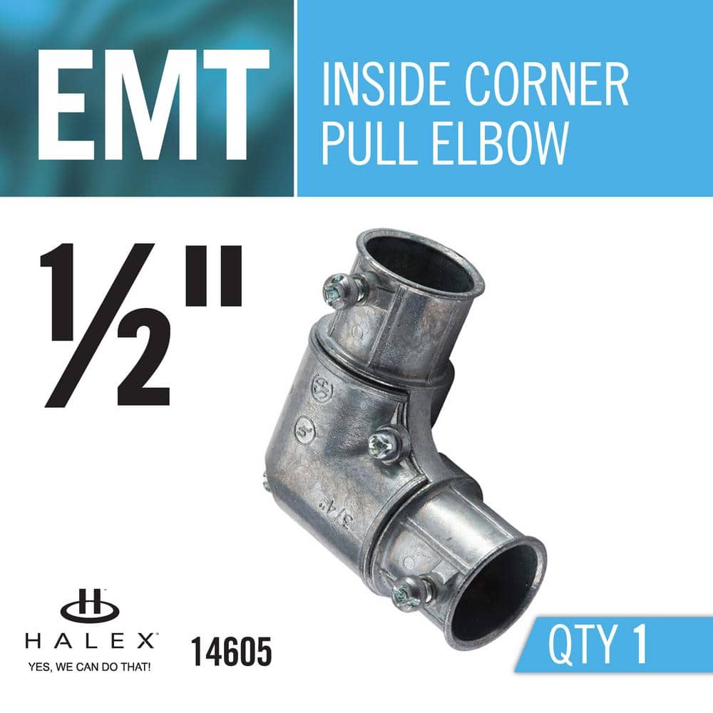 Halex 1/2 in. Electrical Metallic Tube Inside Corner Pull Elbow (2)