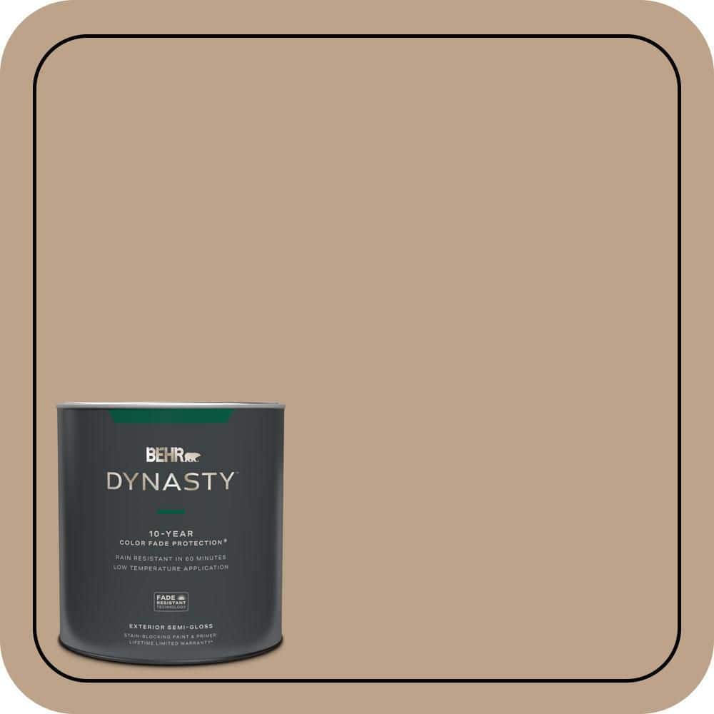 BEHR DYNASTY 1 qt. #N260-4 Merino Semi-Gloss Enamel Exterior Stain-Blocking Paint & Primer
