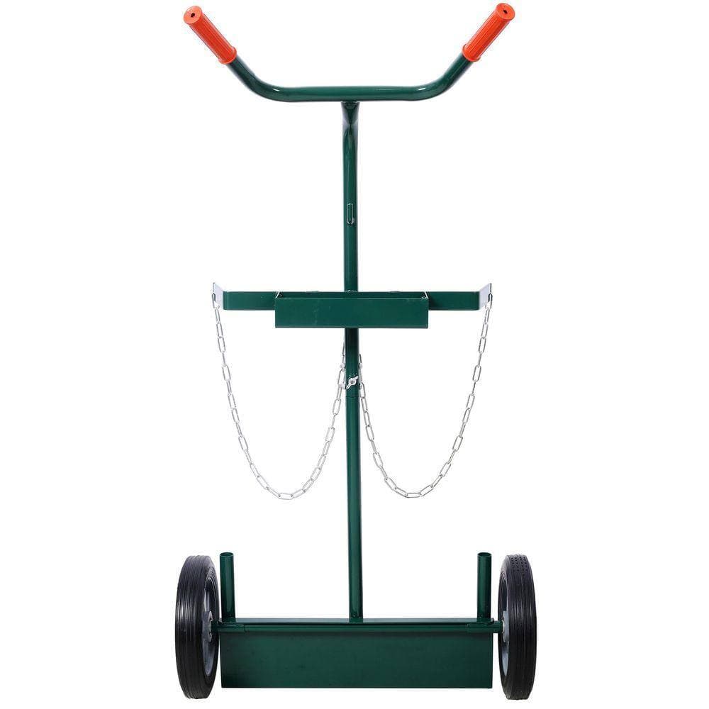 Miscool Ami 440 lbs. Capacity Welding Cylinder Dolly With 10 in Solid Rubber Wheels Industrial Use Hand Trucks (3)