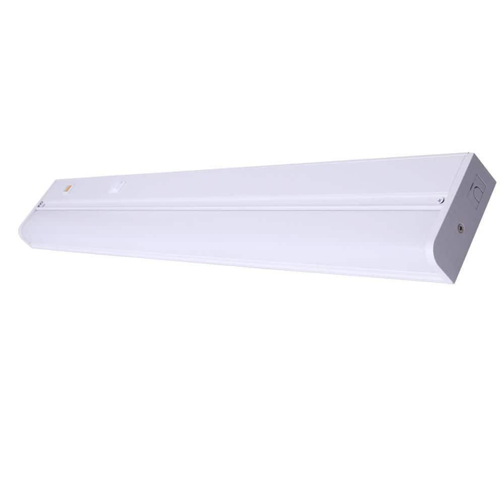Commercial Electric 24 in. Hardwired White Integrated LED 5 CCT Linkable Under Cabinet Light (2)