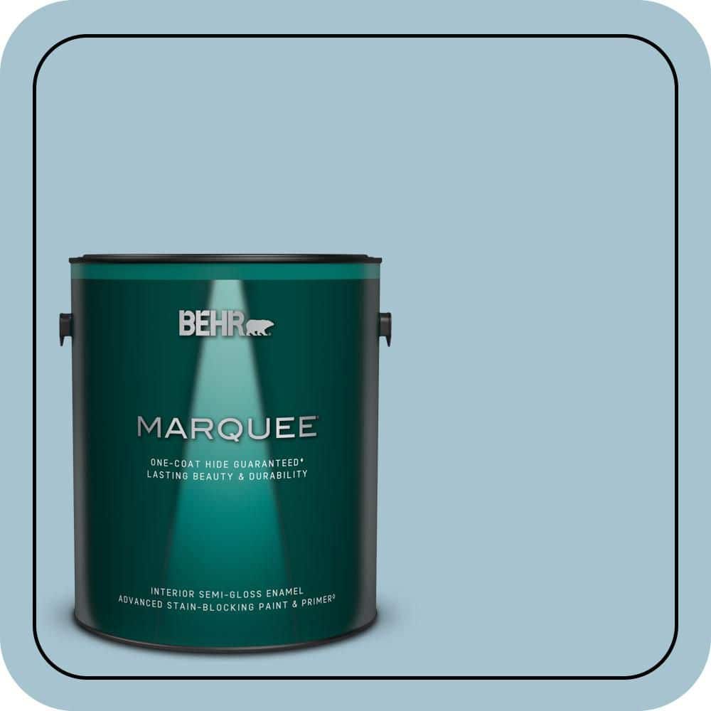 BEHR MARQUEE 1 gal. #550E-3 Viking Semi-Gloss Enamel Interior Paint & Primer