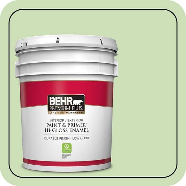 BEHR PREMIUM PLUS #430C-3 Peridot Enamel Interior/Exterior Paint & Primer Color Sample (3)