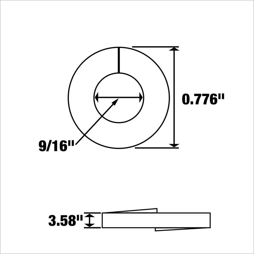 Everbilt 9/16 in. Zinc Plated Lock Washer (5-Pack) (4)