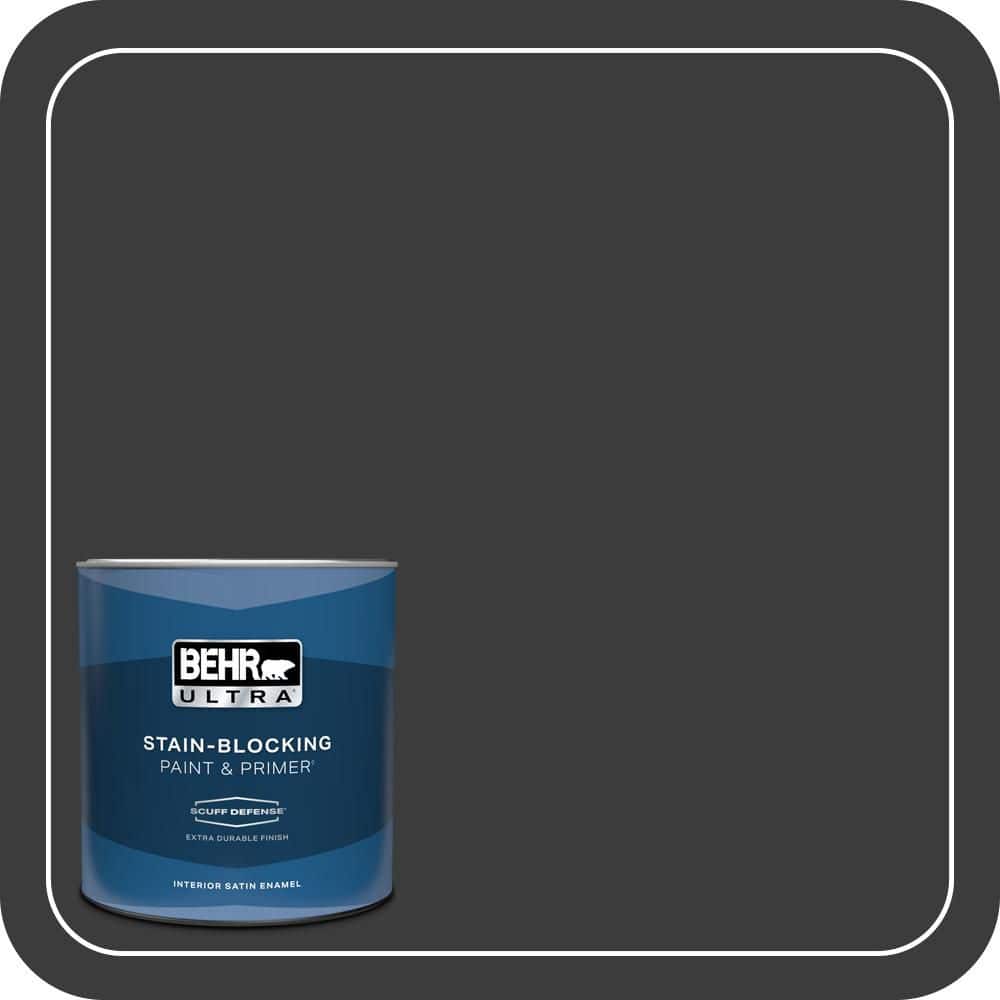 BEHR ULTRA 1 qt. #MQ5-05 Limousine Leather Extra Durable Satin Enamel Interior Paint & Primer