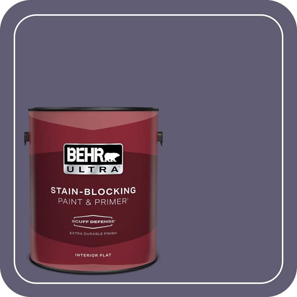 BEHR ULTRA 1 gal. #PMD-90 Luscious Purple Extra Durable Flat Interior Paint & Primer (1)