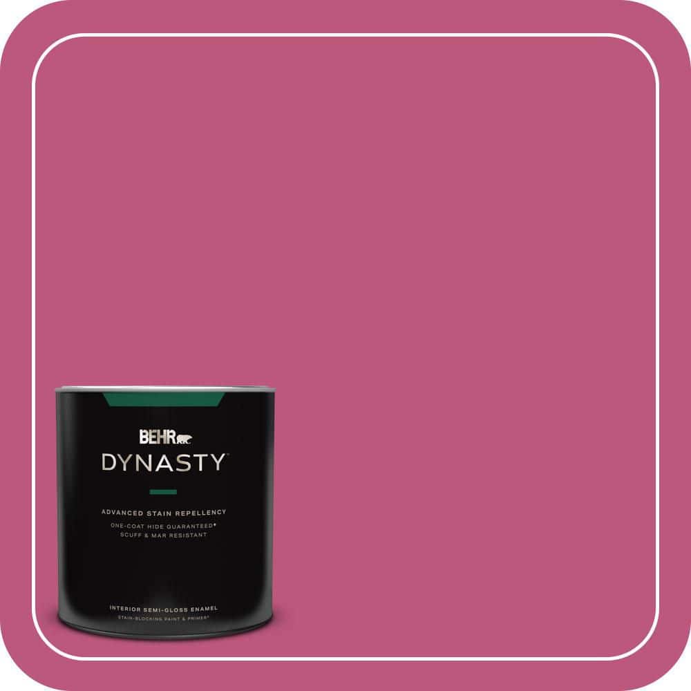 BEHR DYNASTY 1 qt. #S-G-100 Tutti Frutti Semi-Gloss Enamel Interior Stain-Blocking Paint and Primer
