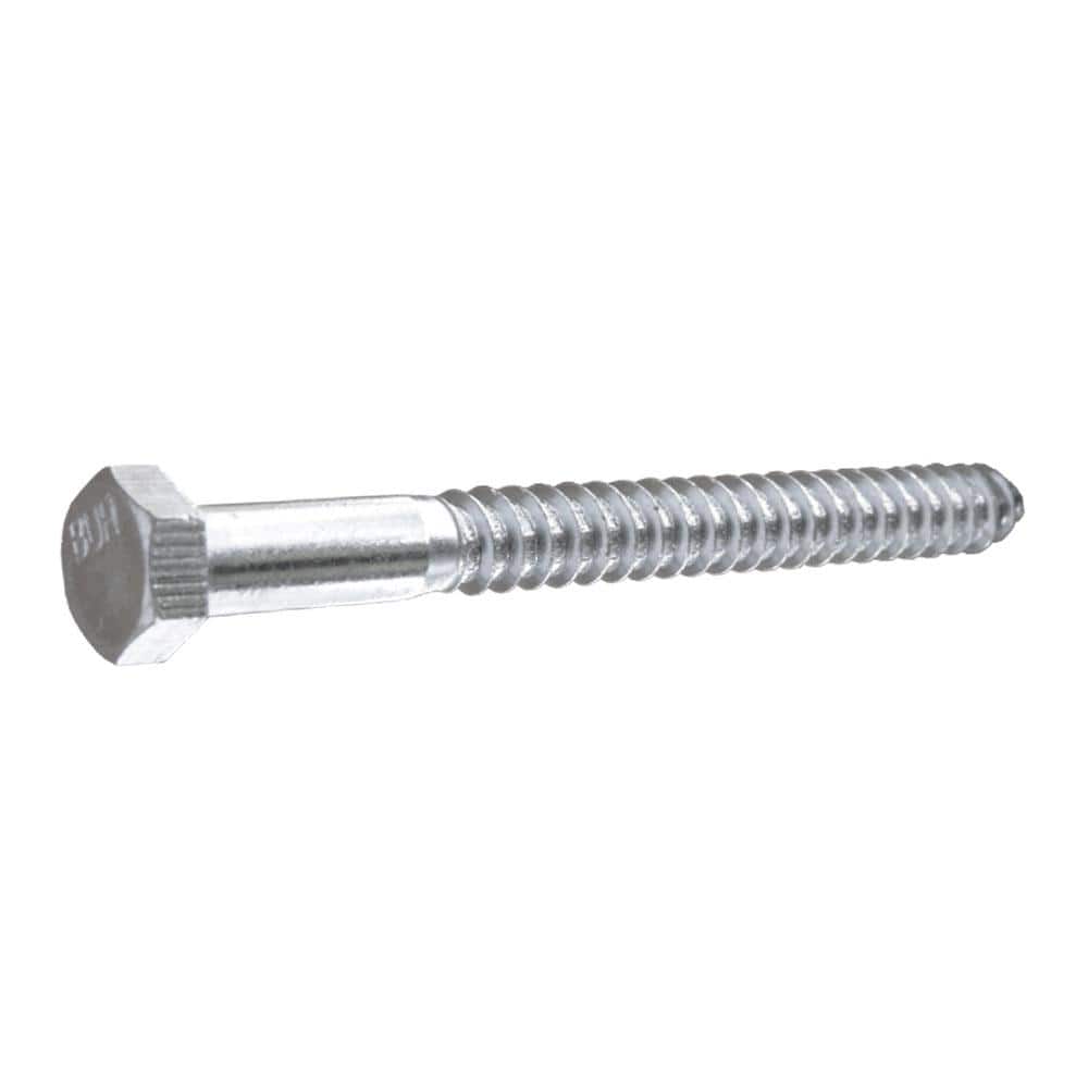 Everbilt 1/2 in. x 5-1/2 in. Hex Zinc Plated Lag Screw (25-Pack) (1)