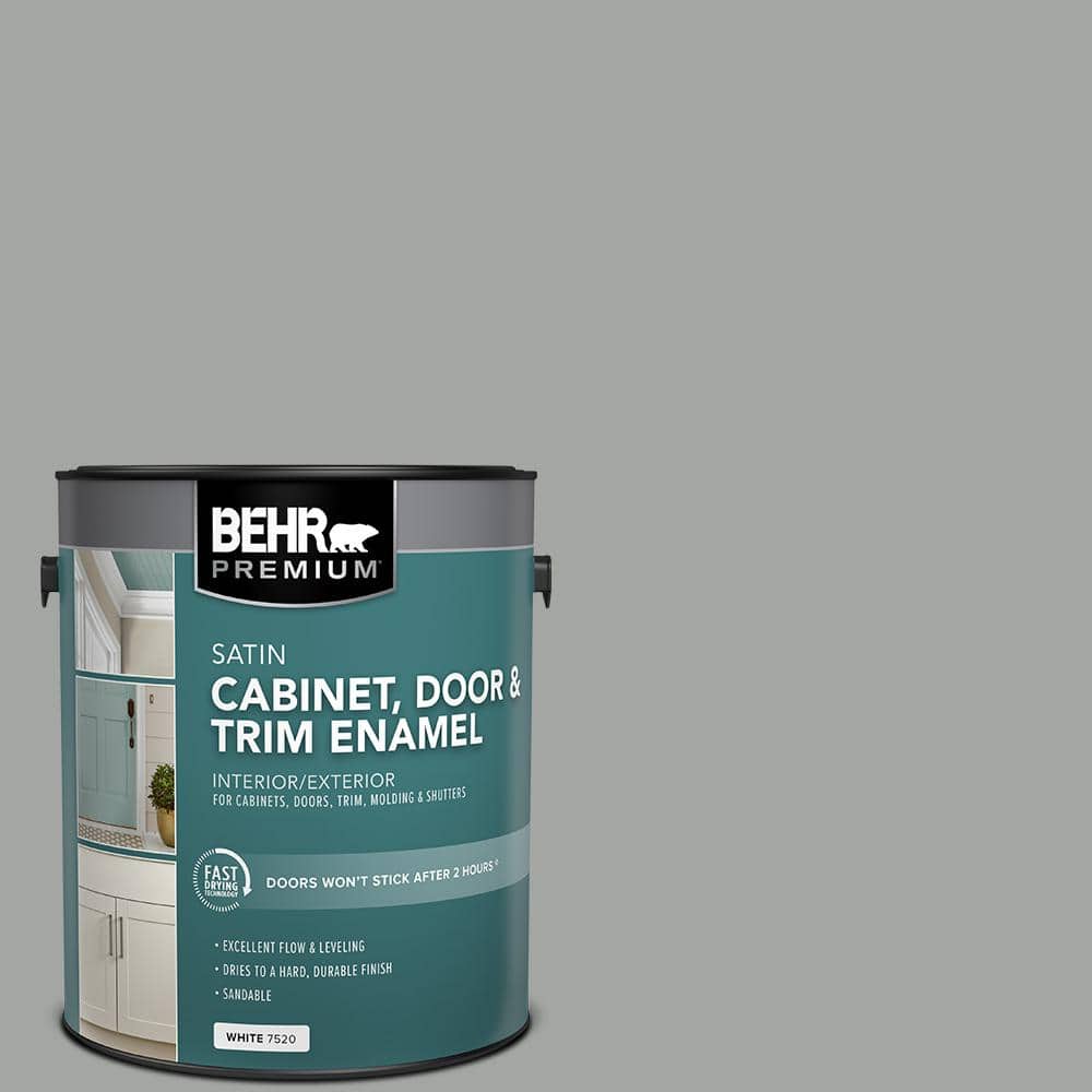 BEHR PREMIUM 1 gal. #PPU25-16 Chain Reaction Satin Enamel Interior/Exterior Cabinet, Door & Trim Paint (2)