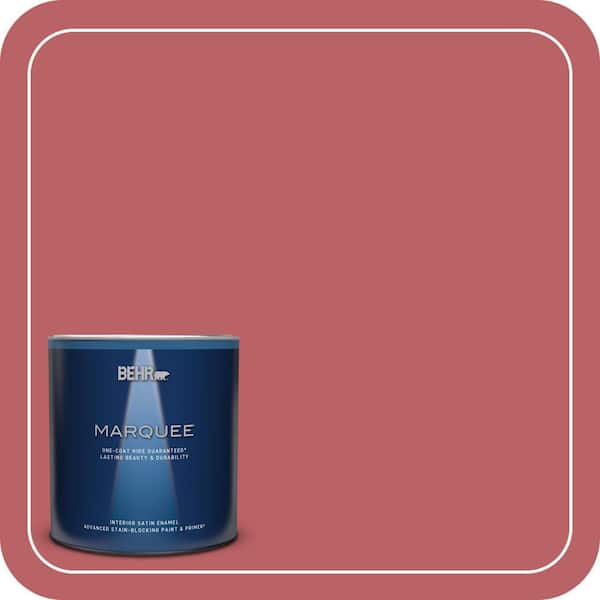 BEHR PREMIUM PLUS #150D-6 Strawberry Rhubarb Enamel Low Odor & Primer (3)