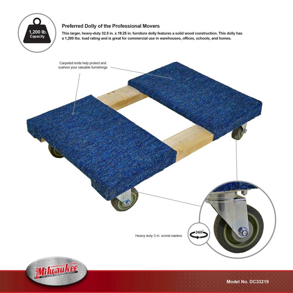 Unbranded 1200 lbs. Capacity Furniture Dolly (2)