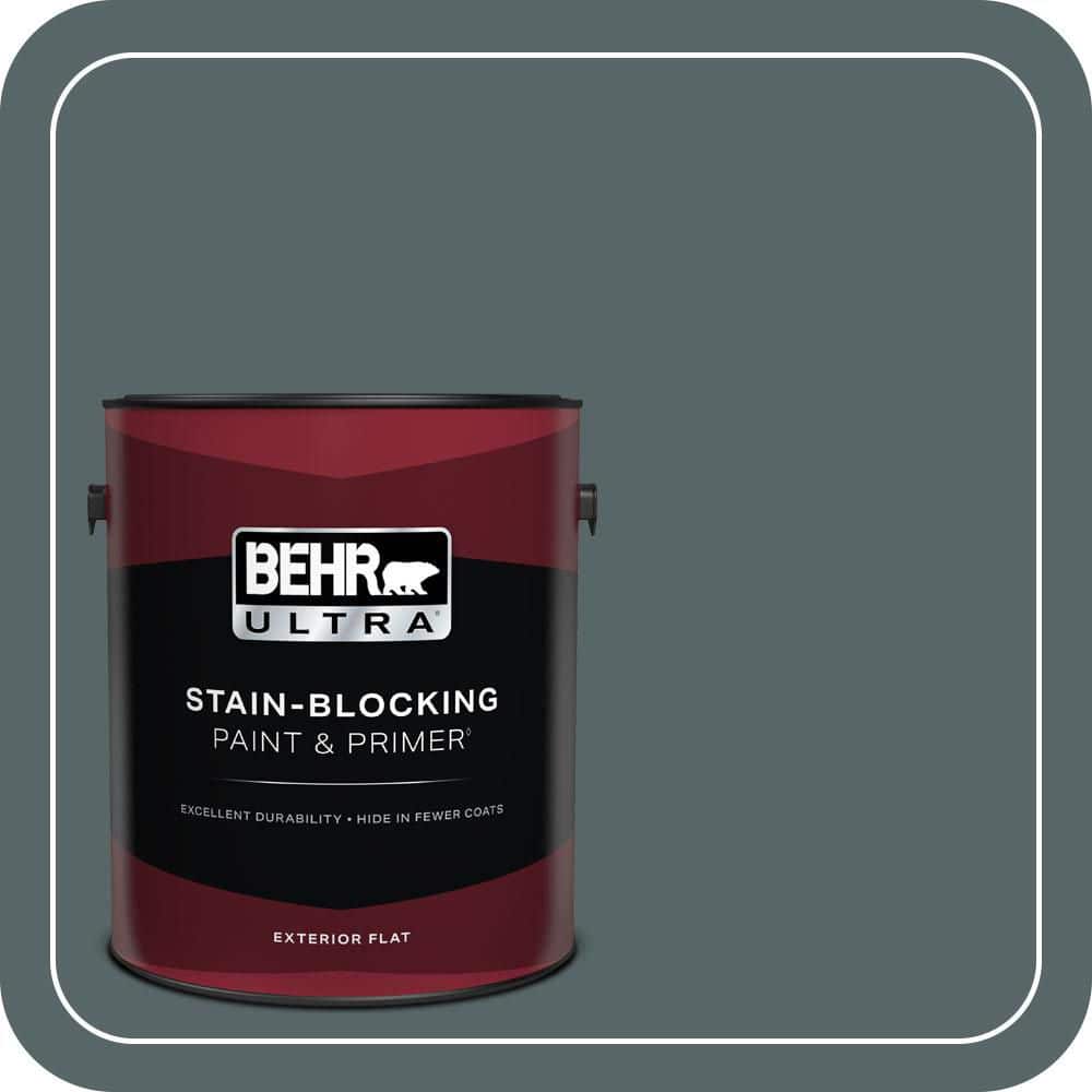 BEHR ULTRA 1 gal. #N440-6 Brooklyn Flat Exterior Paint & Primer
