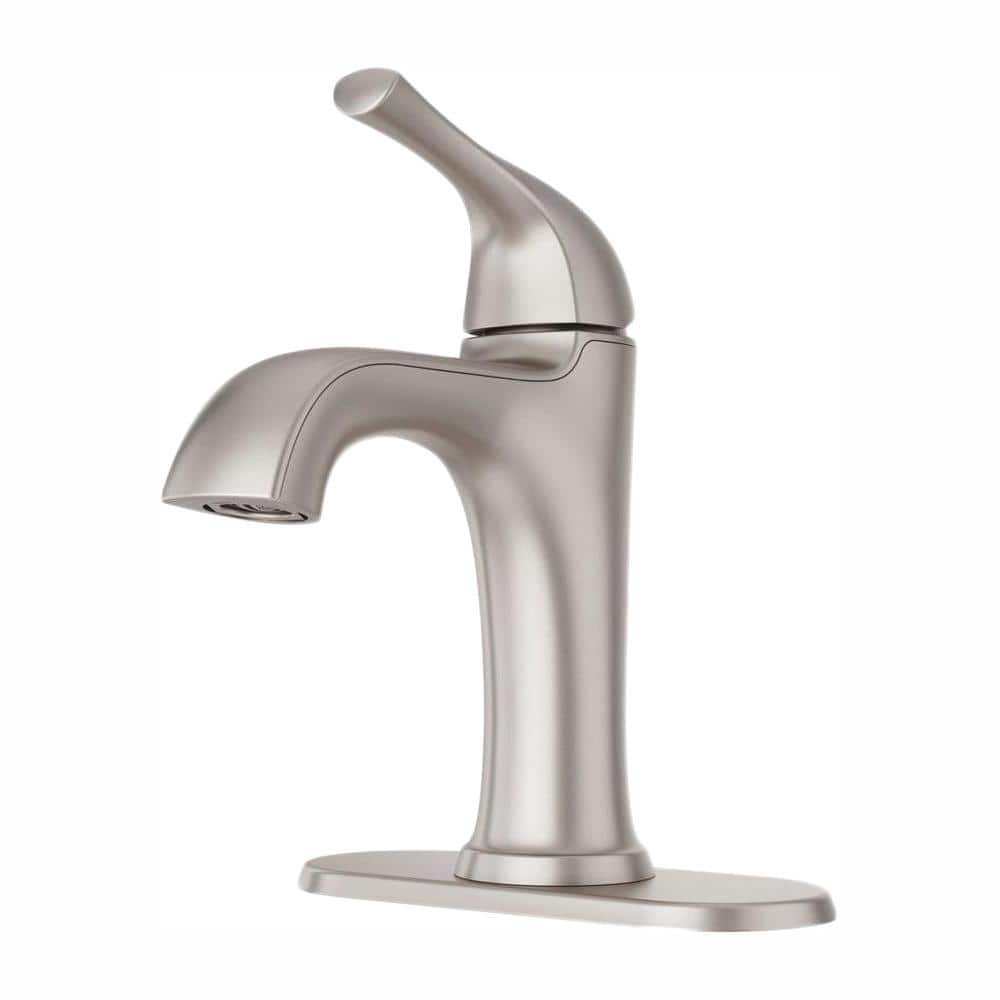 Pfister Ladera Single Handle Single Hole Bathroom Faucet in Spot Defense Brushed Nickel