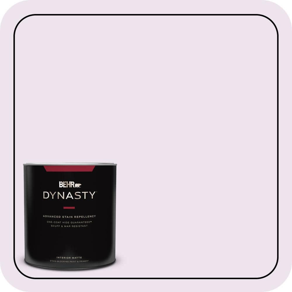 BEHR DYNASTY 1 qt. #670A-1 Quartz Pink Matte Interior Stain-Blocking Paint and Primer