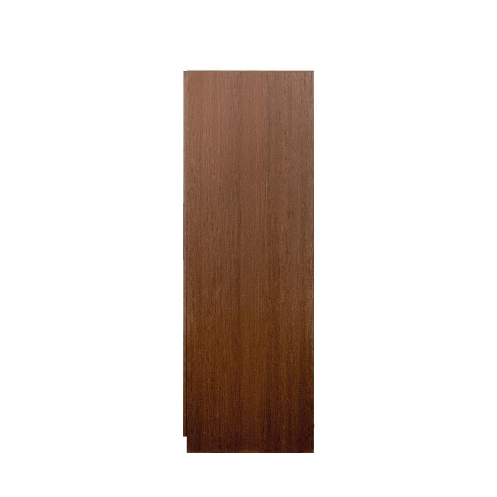 XUJMK 32 in W x 22 in D x 63 in H Linen Cabinet, Kitchen Pantry Cabinet, Buffet Cupboards Sideboard with Doors,Shelves, Walnut (1)