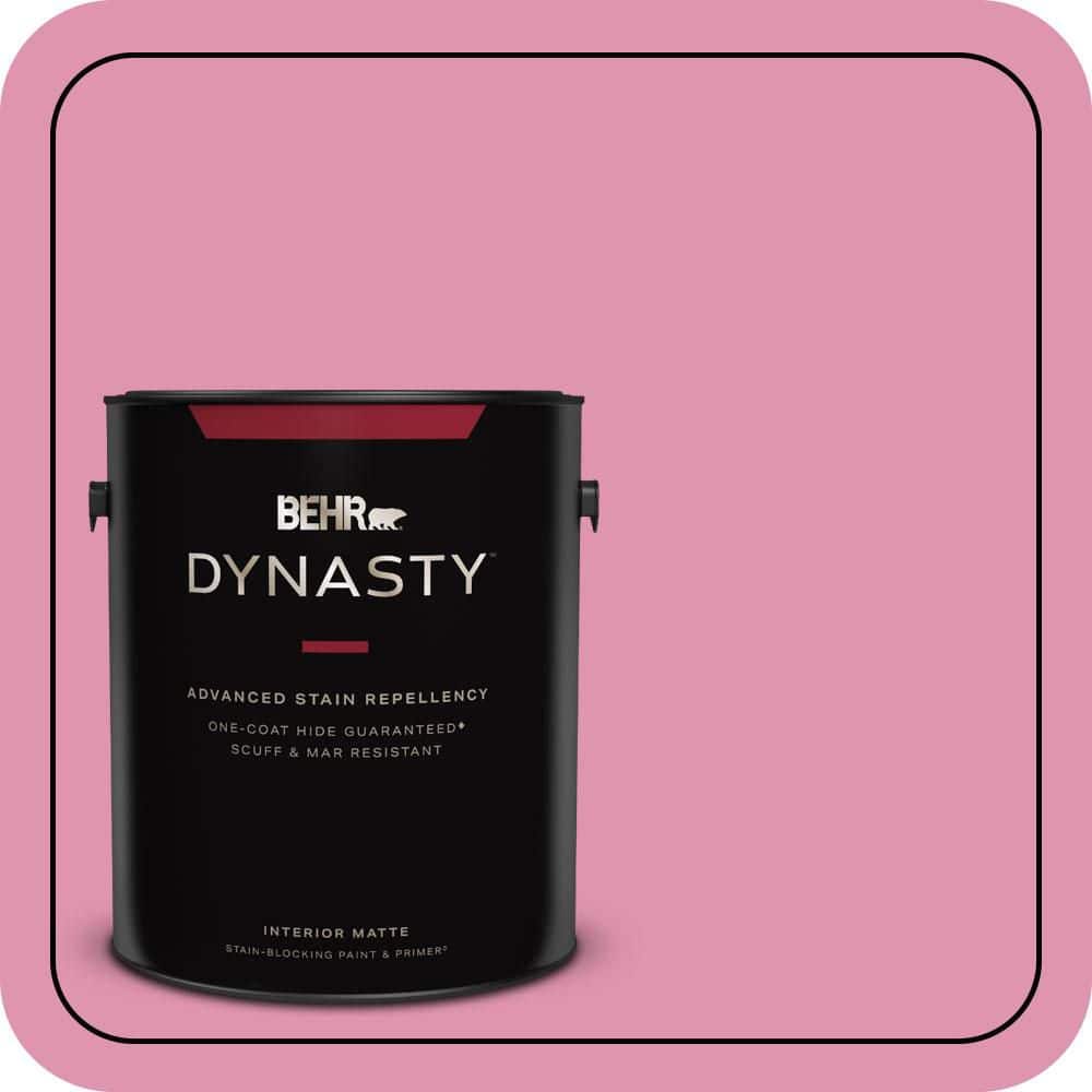 BEHR DYNASTY 1 gal. #P130-4 Its a Girl Matte Interior Stain-Blocking Paint & Primer