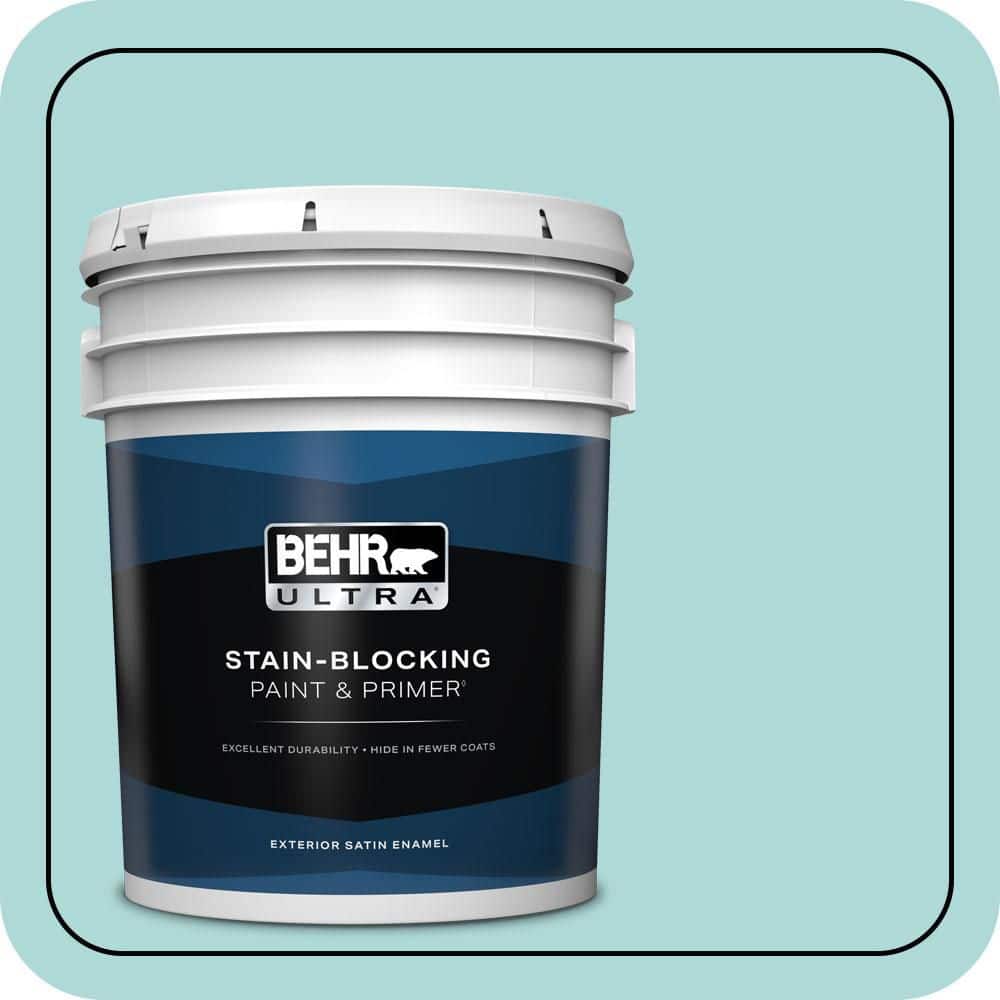BEHR ULTRA 5 gal. #510C-3 Rivers Edge Satin Enamel Exterior Paint & Primer