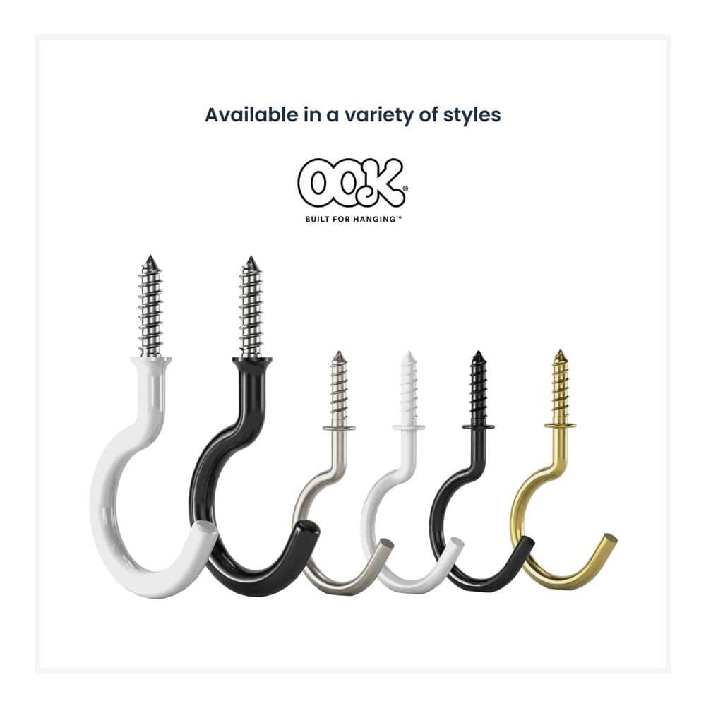 2-1/4 in. Black Vinyl Cup Hook (20-Pack) (3)