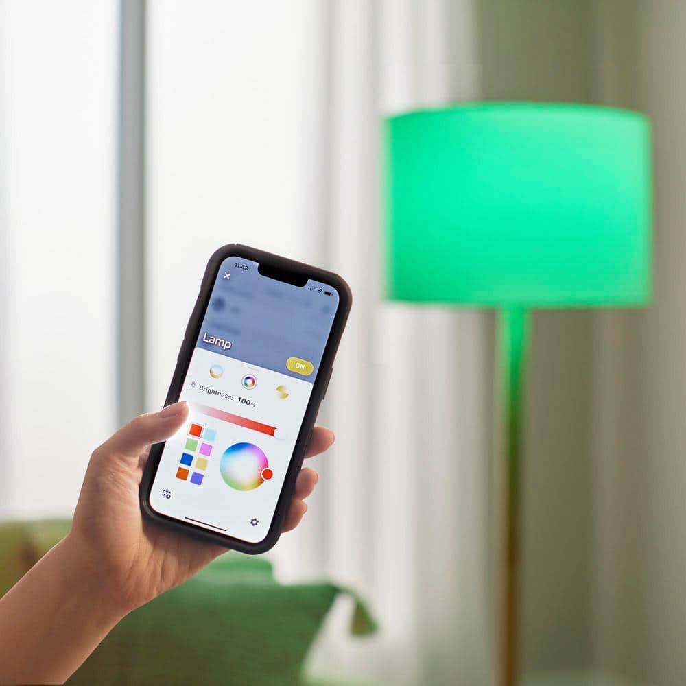EcoSmart 100-Watts Equivalent Smart A21 Color Changing CEC LED Light Bulb with Voice Control (1-Bulb) Powered by Hubspace (3)