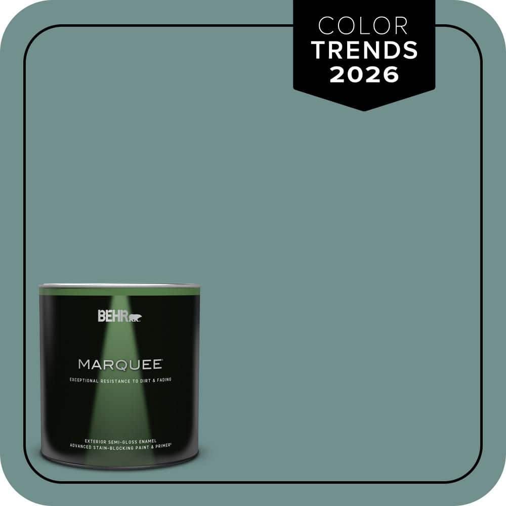 BEHR MARQUEE 1 qt. #PPU12-03 Dragonfly Semi-Gloss Enamel Exterior Paint & Primer (1)