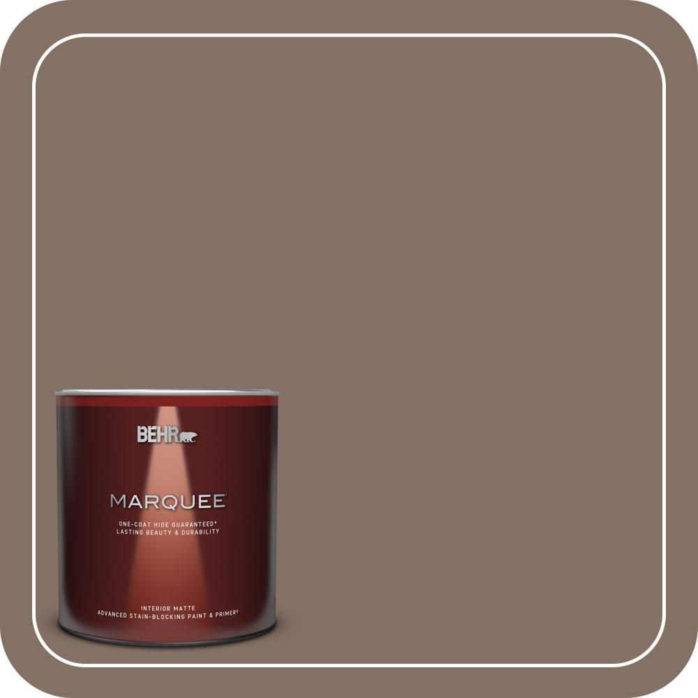 BEHR MARQUEE 1 Qt. #PPU5-17 Cardamom Spice One-Coat Hide Matte Interior Paint & Primer
