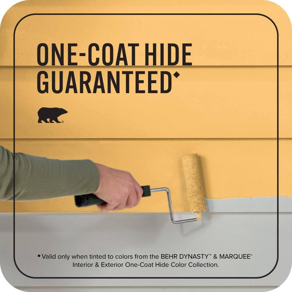BEHR MARQUEE 1 gal. #PPU6-06 Honey Locust Flat Exterior Paint & Primer (3)
