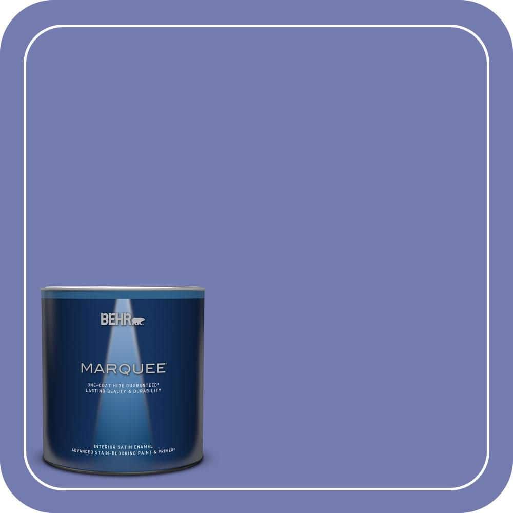 BEHR MARQUEE 1 qt. #620B-6 Magic Moment Satin Enamel Interior Paint & Primer (1)