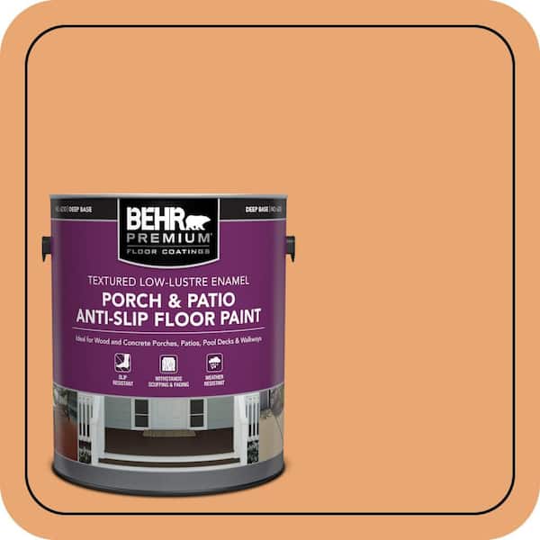 BEHR PREMIUM 1 gal. #M230-5 Sweet Curry Textured Low-Lustre Enamel Interior/Exterior Porch and Patio Anti-Slip Floor Paint (2)