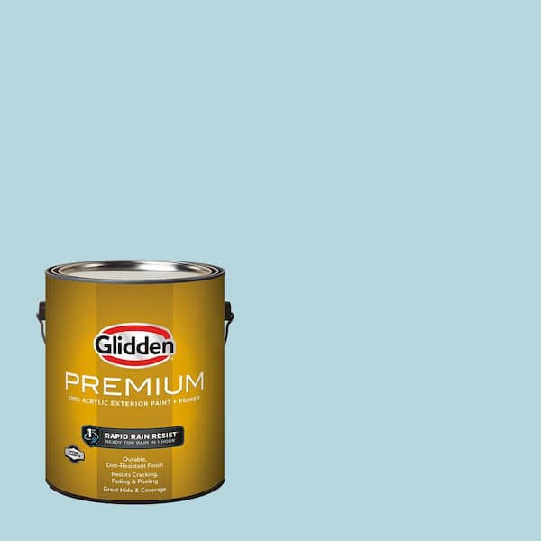 Glidden Premium 1 gal. PPG1150-3 Everglade Mist Flat Exterior Latex Paint (2)