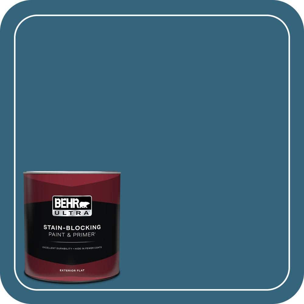 BEHR ULTRA 1 qt. #550D-7 Southern Evening Flat Exterior Paint & Primer