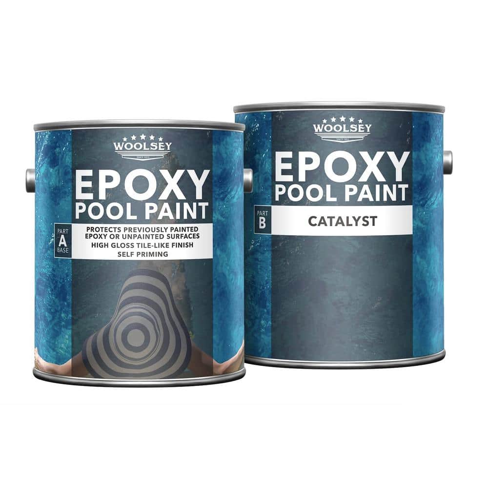 WOOLSEY 1 Gal. Dawn Blue Epoxy Pool Paint for Concrete, Plaster and Gunite Swimming Pools