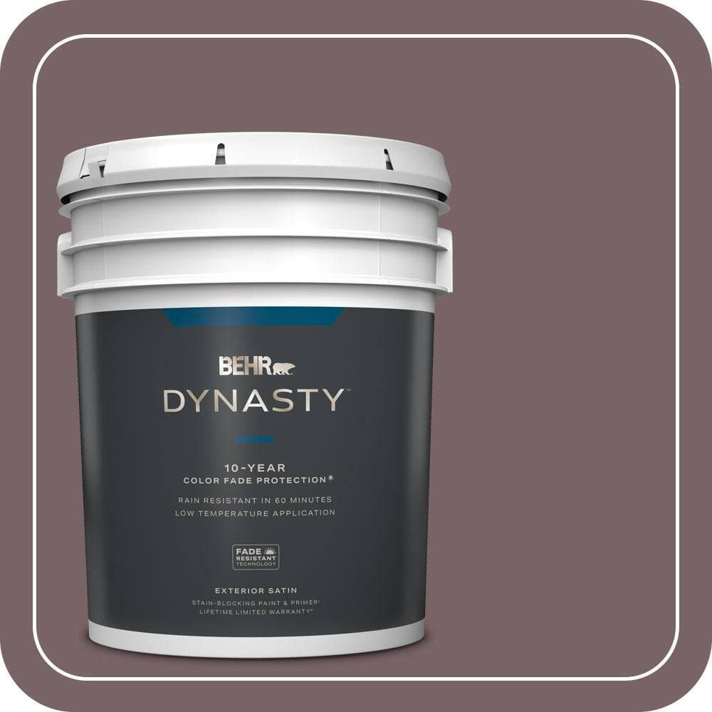 BEHR DYNASTY 5 gal. #PPU1-03 Tibetan Temple Satin Enamel Exterior Stain-Blocking Paint & Primer
