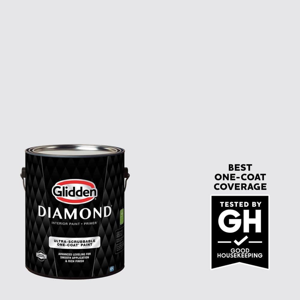 Glidden Diamond 1 gal. PPG1168-1 Moon Lily Semi-Gloss Interior Paint