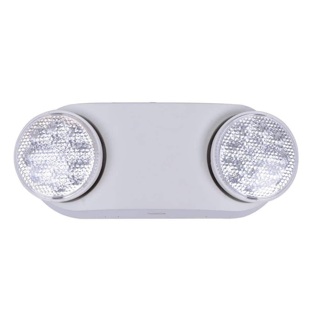 Commercial Electric 1-Pack Oval 11-Watt Equivalent Integrated LED White Emergency Light with Ni-Cad 3.6-Volt Battery (2)