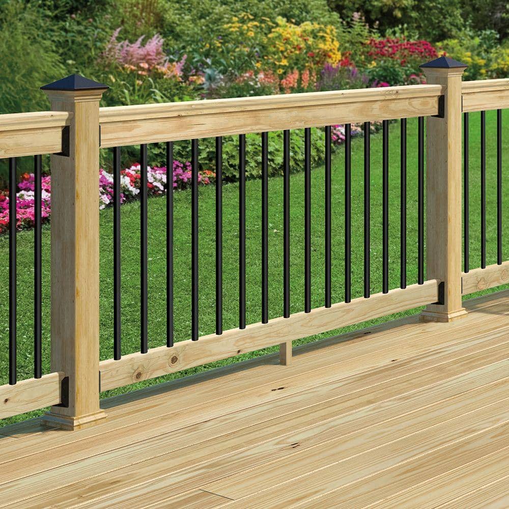 ProWood Black Deck Rail Connector Bracket (4-Pack) (4)
