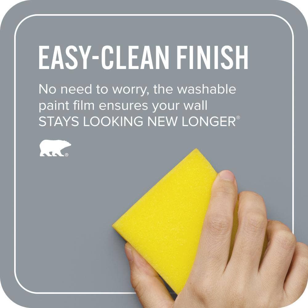 BEHR ULTRA 1 gal. #MQ5-21 Radiant Silver Extra Durable Flat Interior Paint & Primer (4)