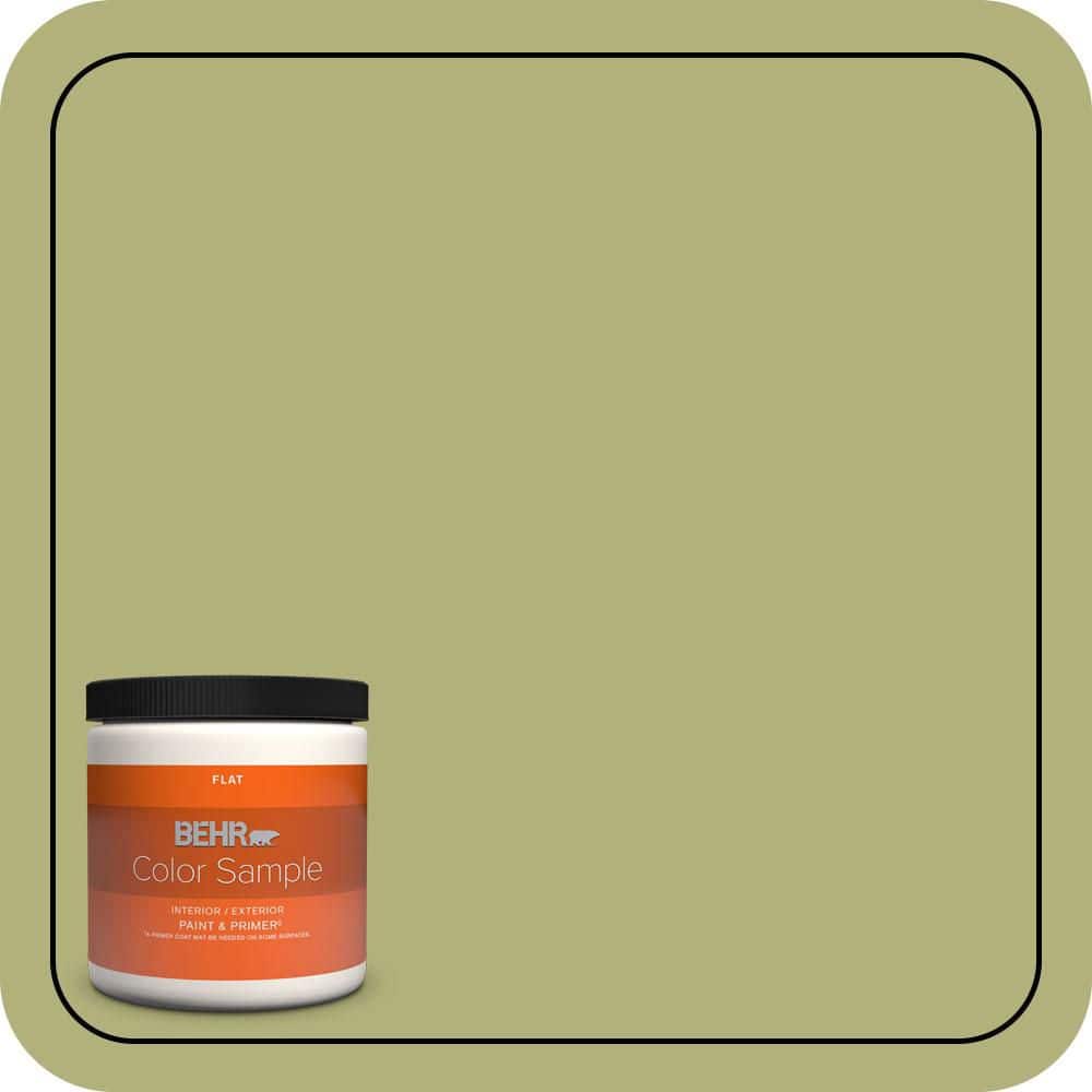 BEHR PREMIUM PLUS #M340-5 Fresh Artichoke Interior/Exterior Paint & Primer Color Sample (1)