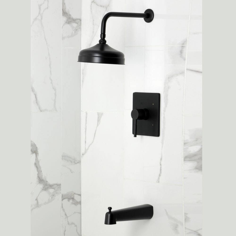 Kingston Brass Concord 1-Handle 1-Spray Tub and Shower Faucet 1.8 GPM in Matte Black (2)