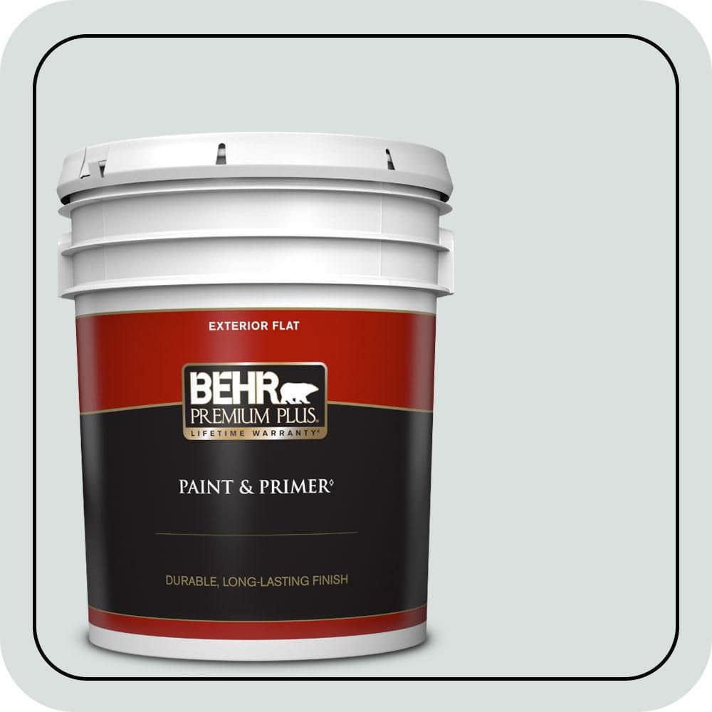 BEHR PREMIUM PLUS #MQ3-50 River Veil One-Coat Hide Enamel Interior Stain-Blocking Paint & Primer (1)