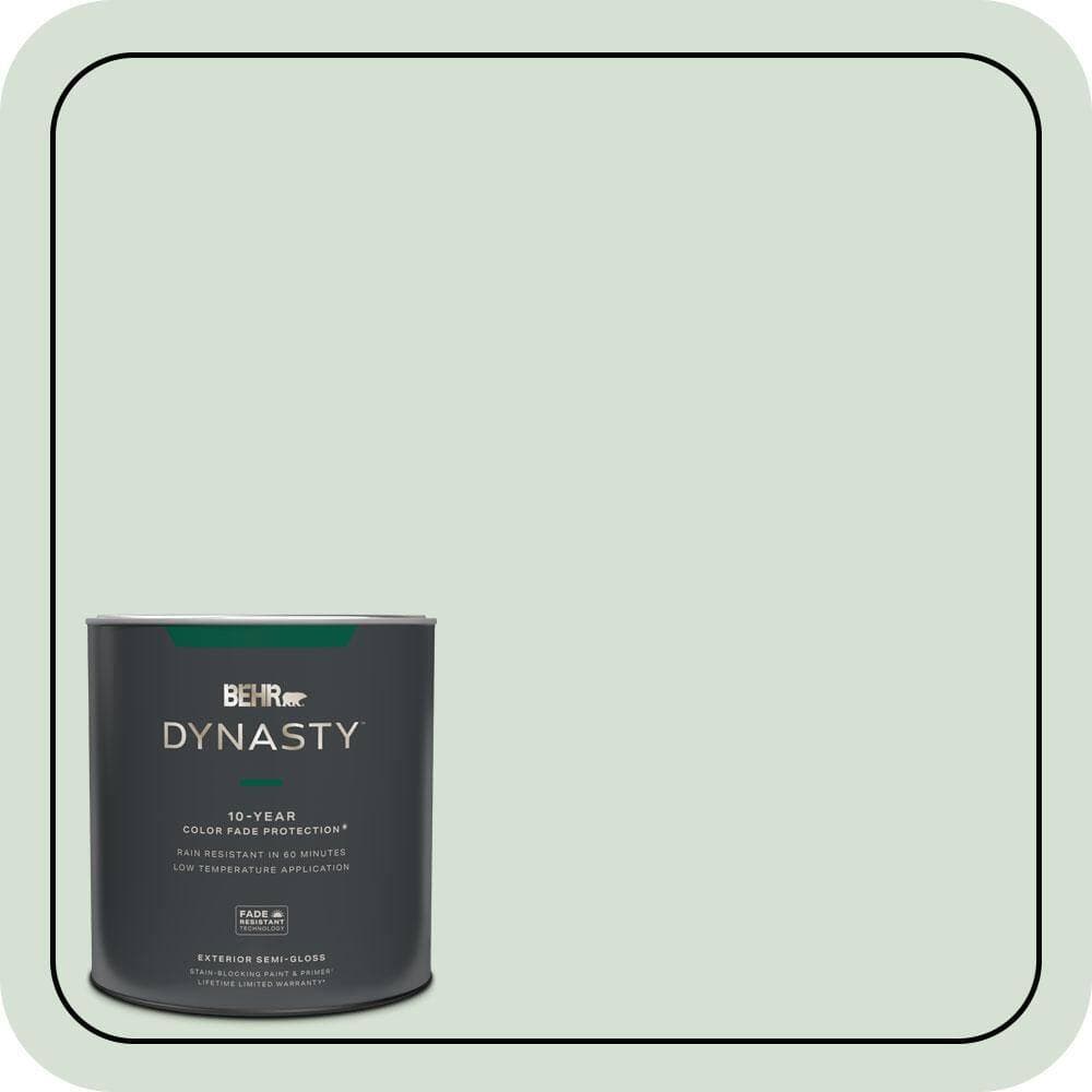 BEHR DYNASTY 1 qt. #S410-1 River Mist Semi-Gloss Exterior Stain-Blocking Paint & Primer