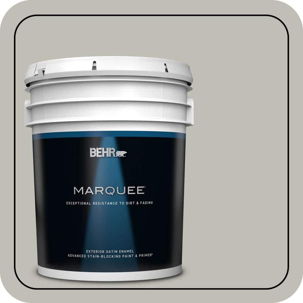 BEHR MARQUEE 5 gal. #N370-3 Light Year Satin Enamel Exterior Paint & Primer