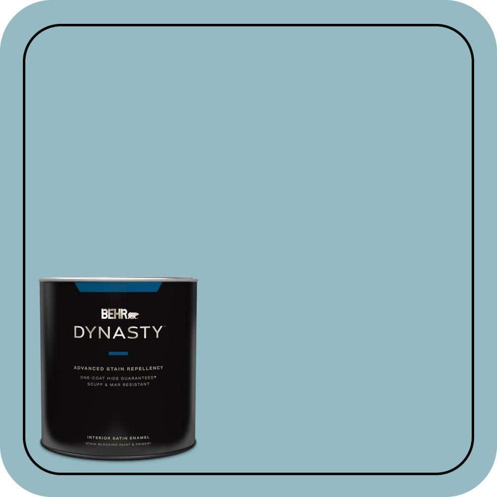 BEHR DYNASTY 1 qt. #T18-13 Casual Day Satin Enamel Interior Stain-Blocking Paint and Primer
