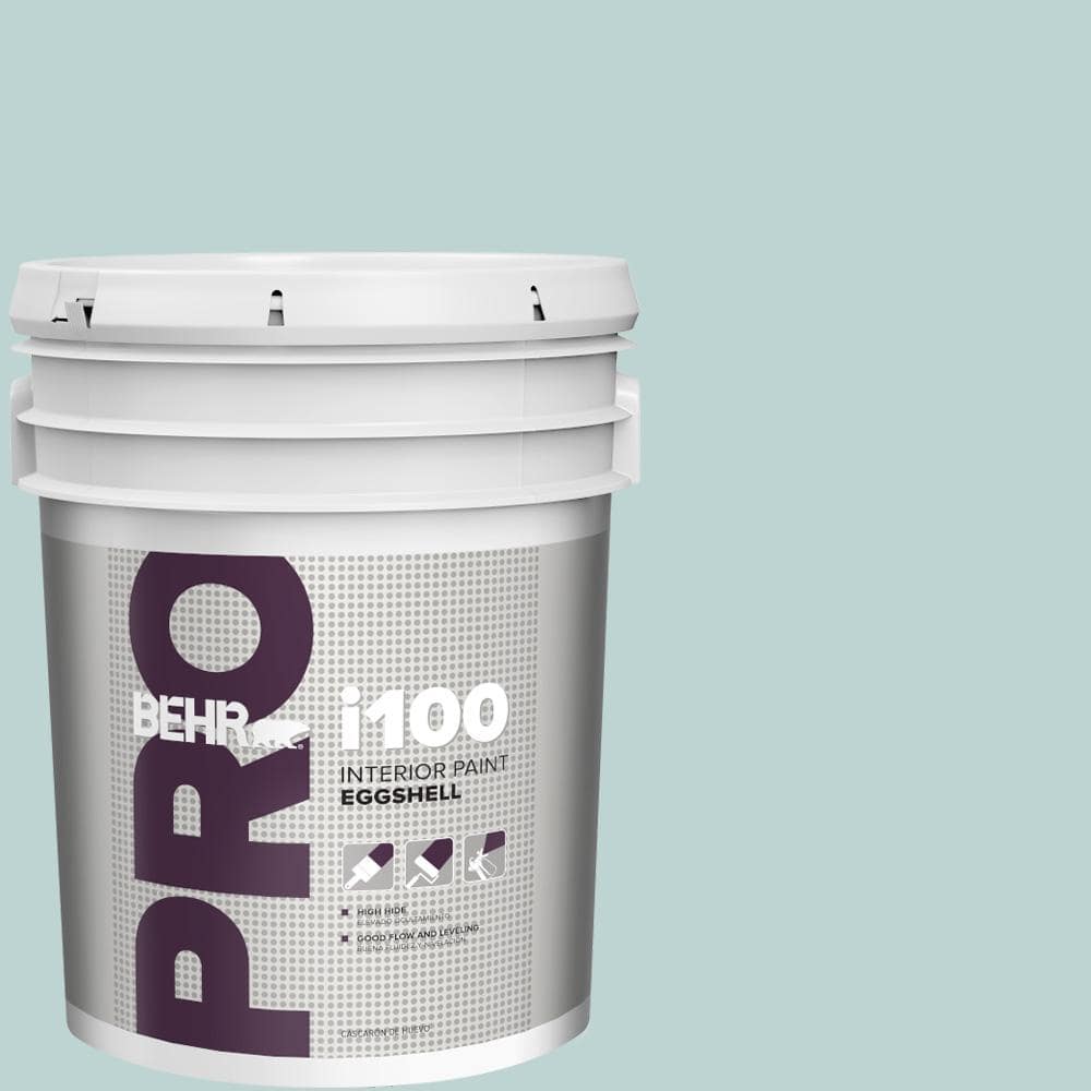 BEHR PRO 5 gal. #500E-3 Rain Washed Eggshell Interior Paint