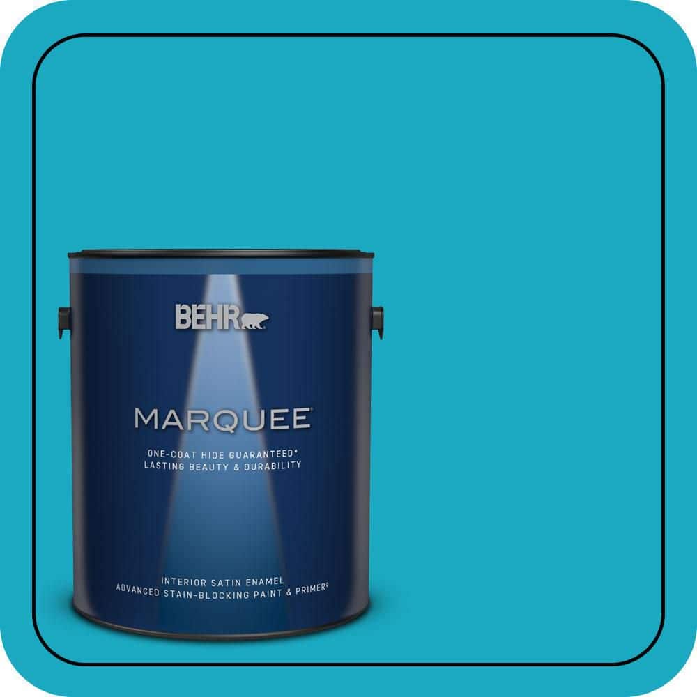 BEHR MARQUEE 1 gal. #P480-5 High Dive Satin Enamel Interior Paint & Primer